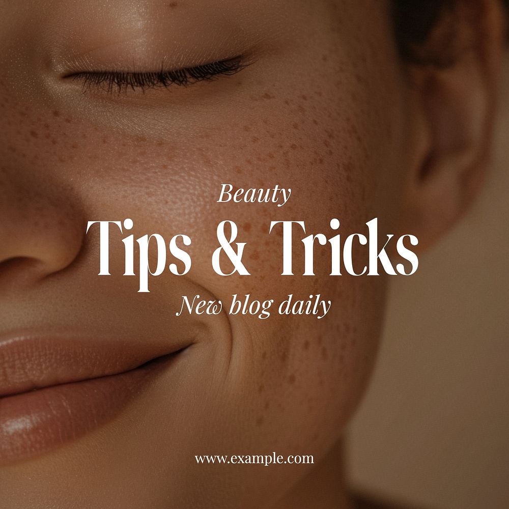 Beauty tips & tricks Instagram post template