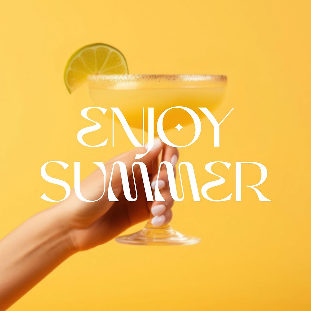 Enjoy summer Instagram post template