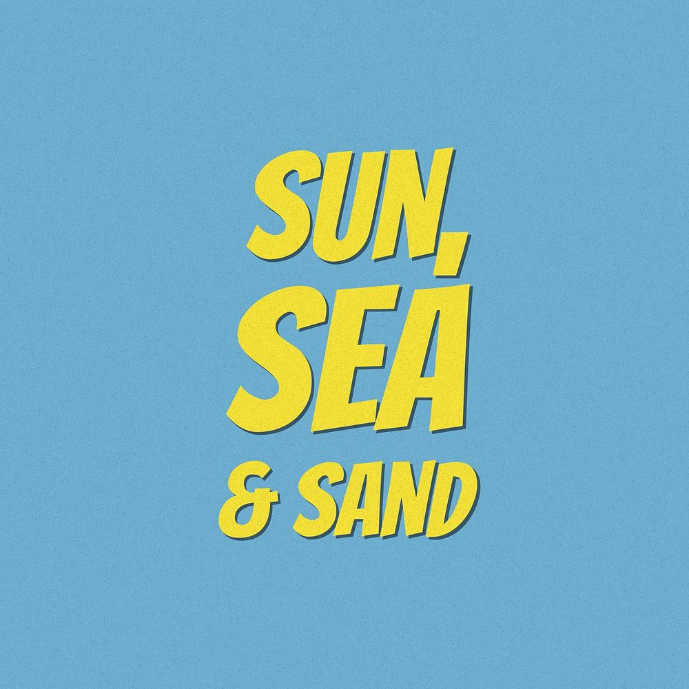 Sun, sea & sand Instagram post template