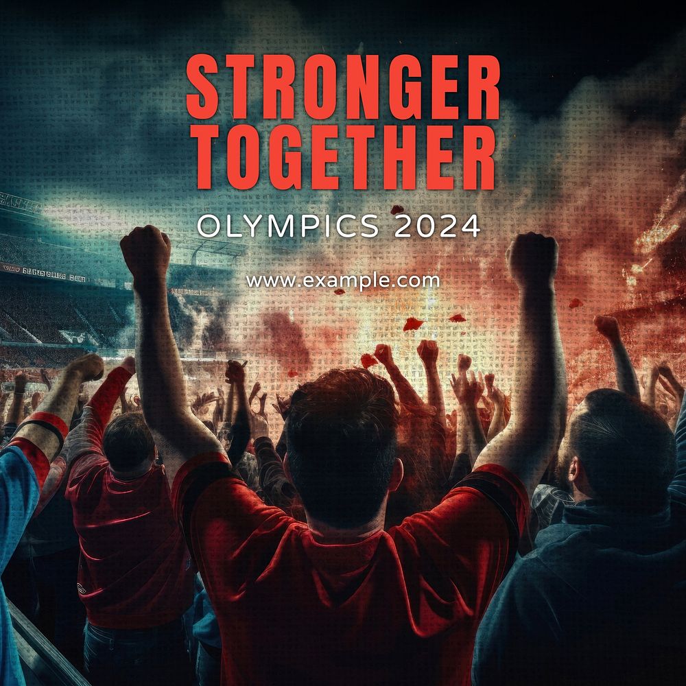 2024 Olympics Instagram post template