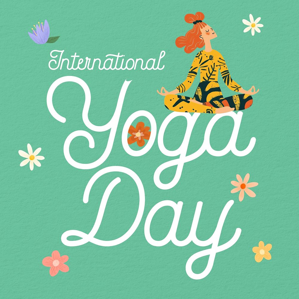 Yoga Day Instagram post template