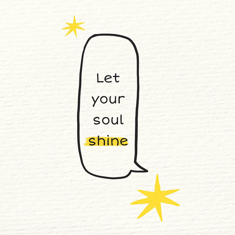 Let your soul shine Instagram post template