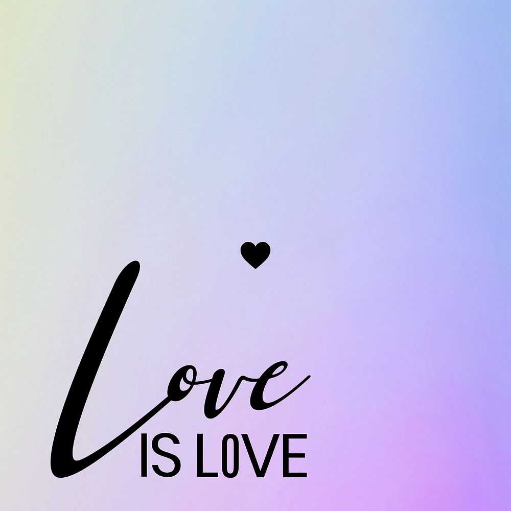Love is love Instagram post template