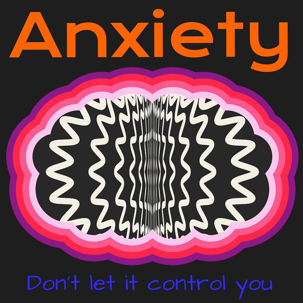 Anxiety Facebook post template