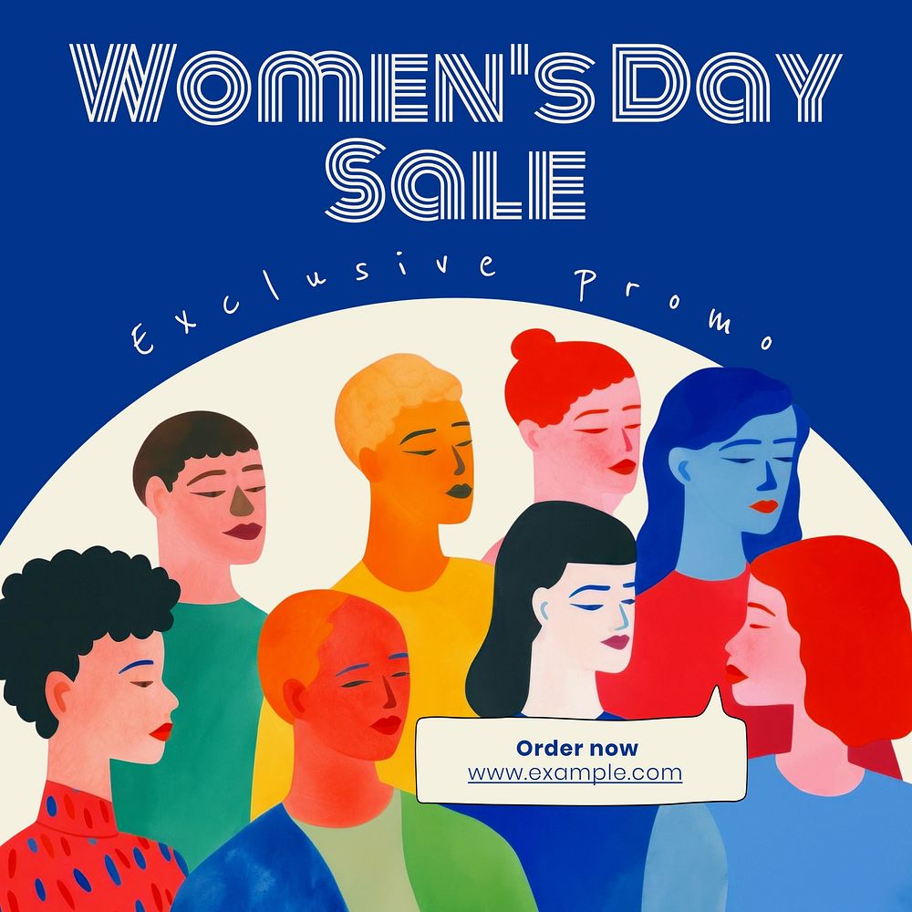 Women's Day Sale Facebook post template