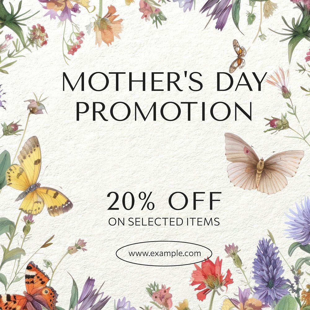Mother's day promotion Instagram post template