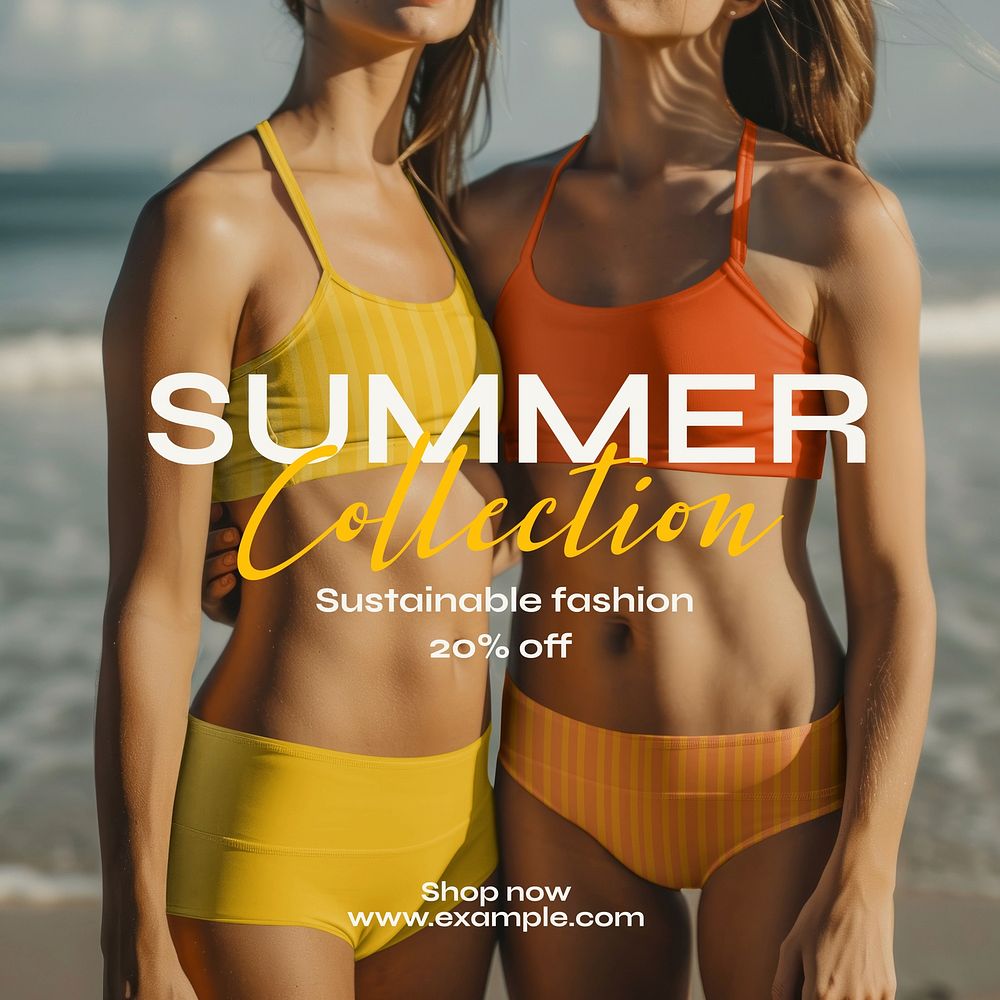 Summer collection Facebook post template