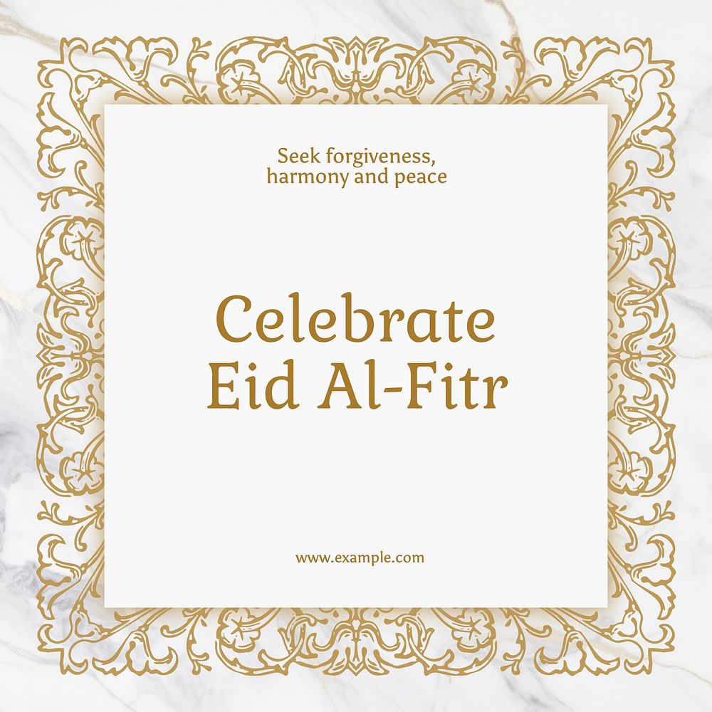 Eid Al-Fitr Facebook post template