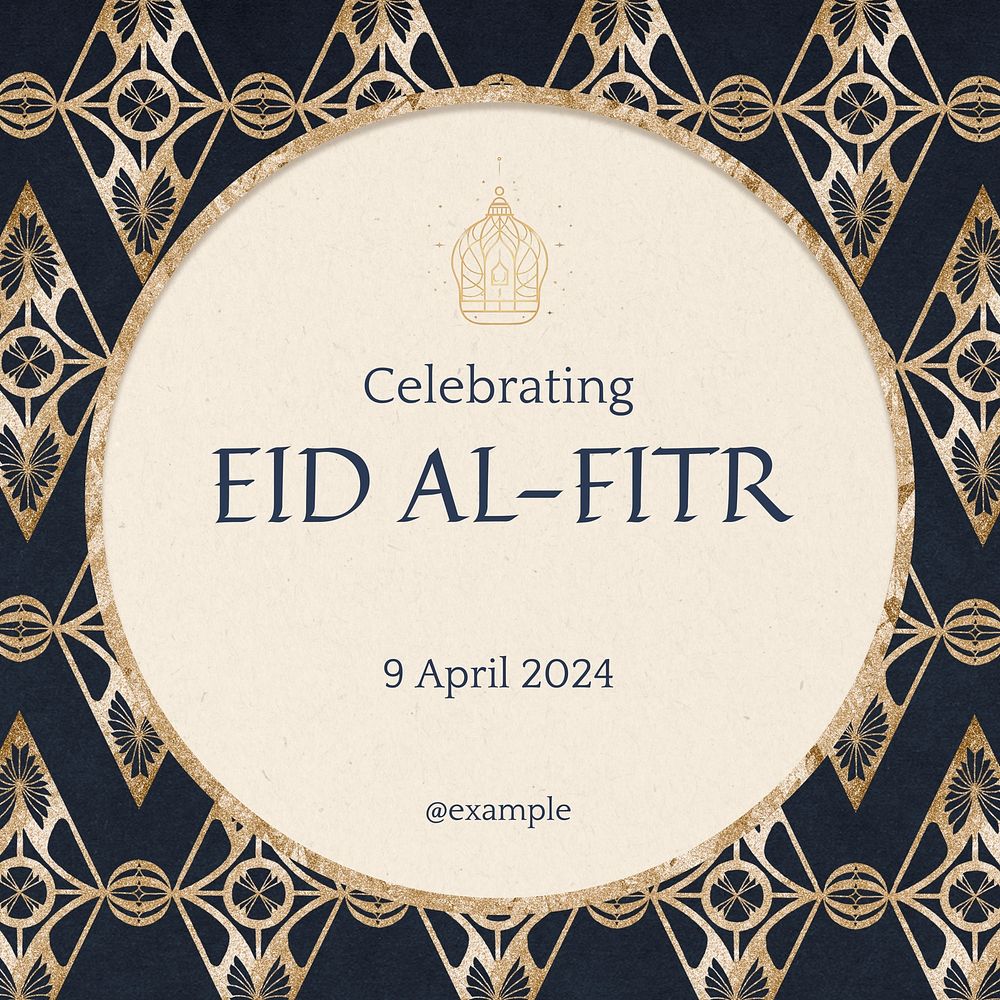Eid al-Fitr Facebook post template