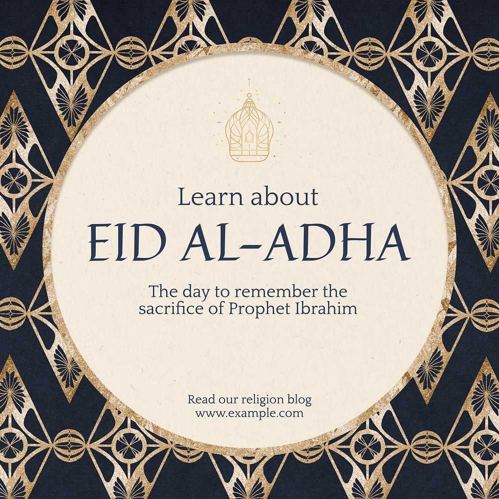 Eid al-Adha Facebook post template
