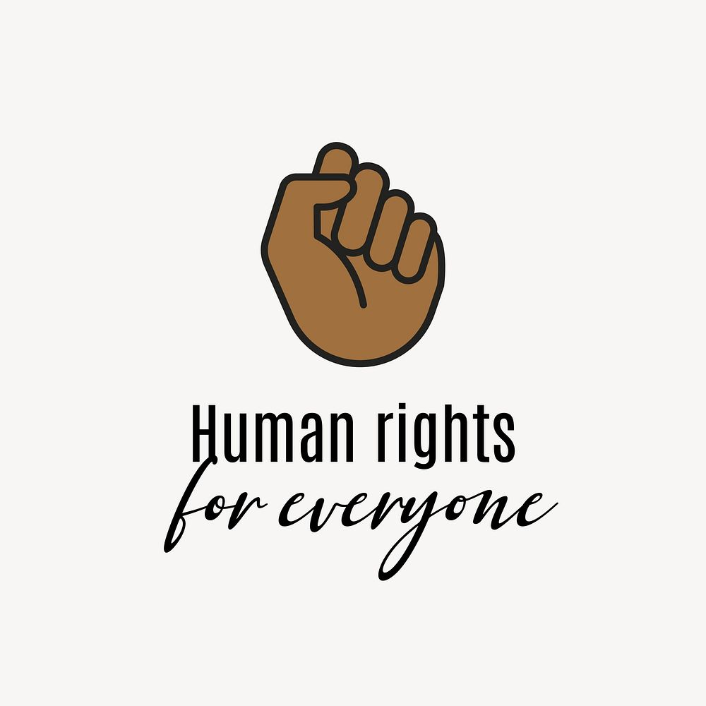 Human rights Facebook post template