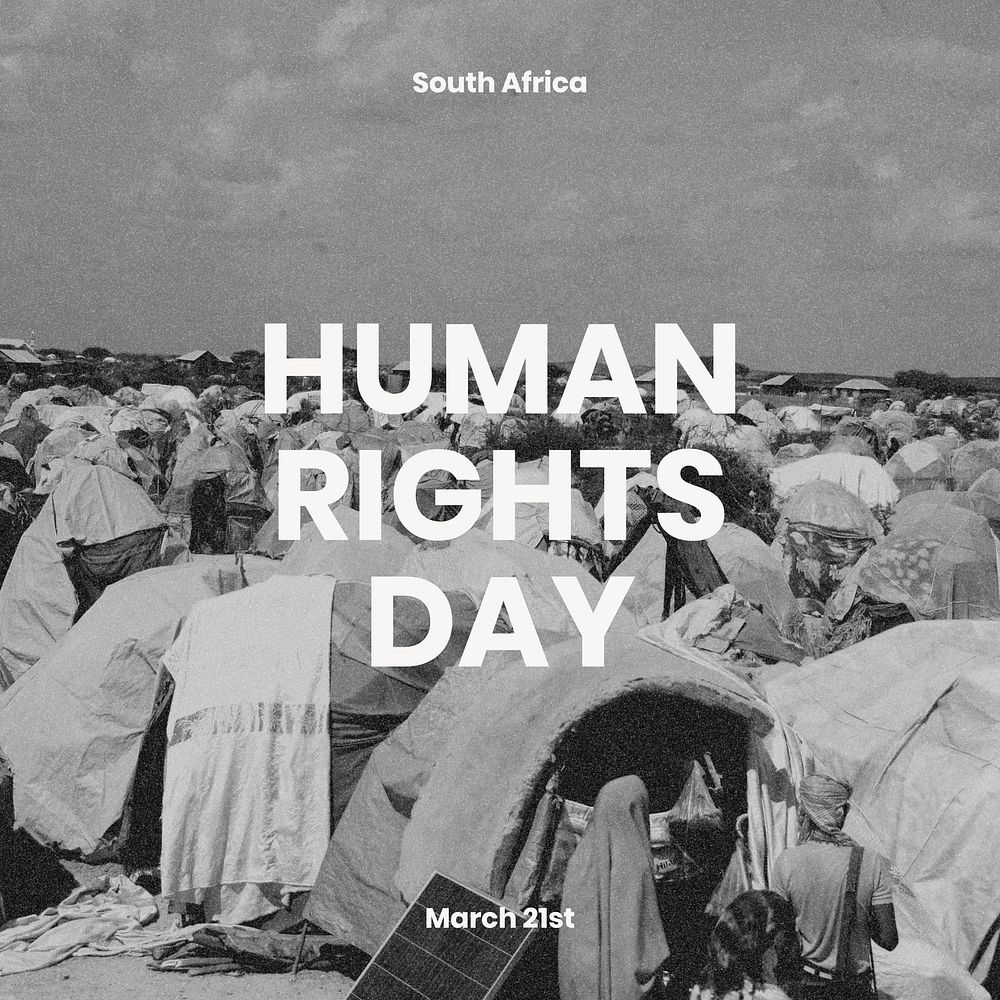 South Africa Human Rights Day Facebook post template