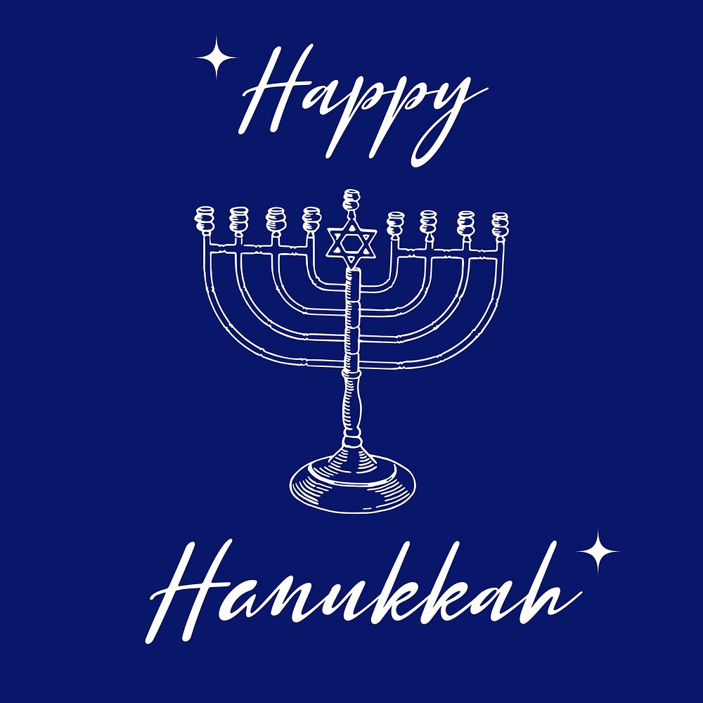 Happy Hanukkah Instagram post template