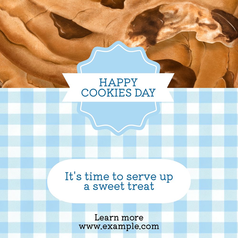 Happy Cookies Day Instagram post template