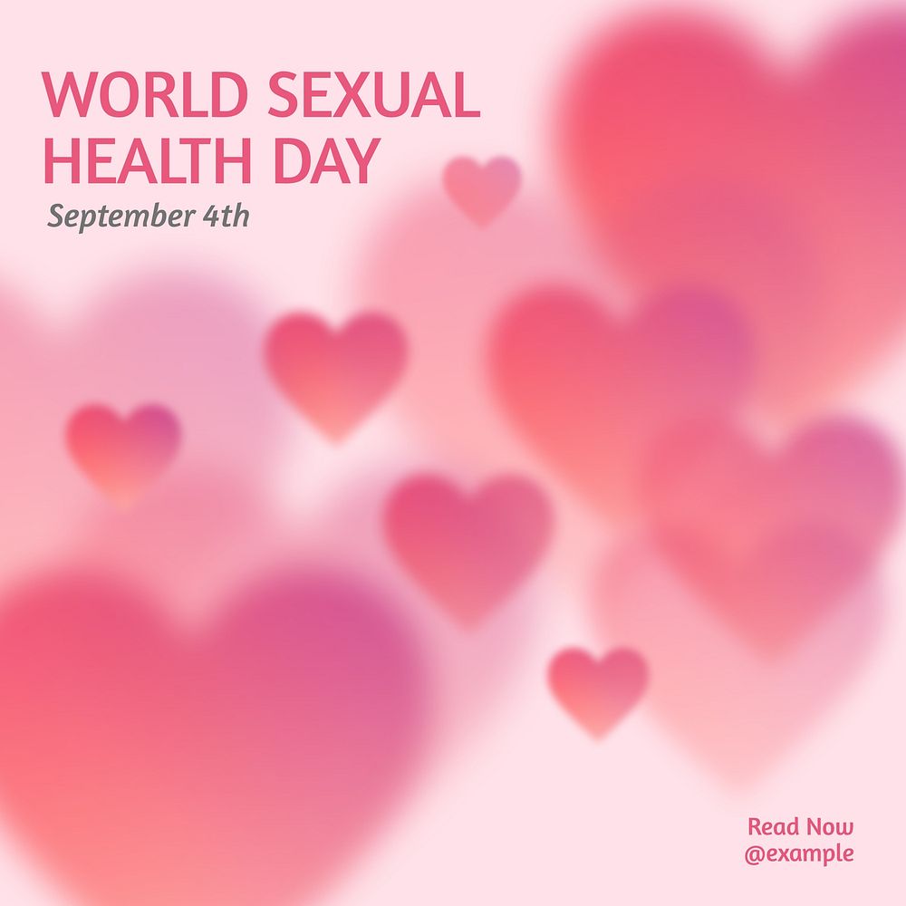 Sexual health day Facebook post template