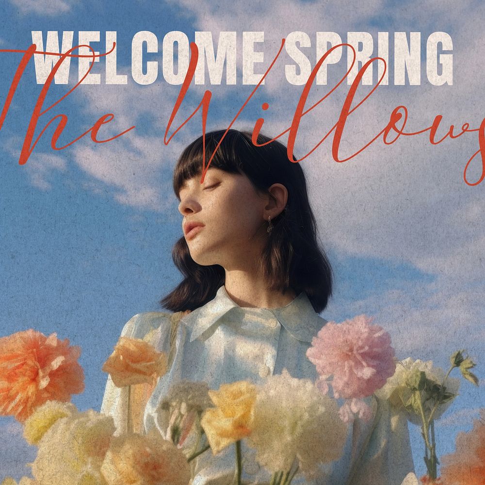 Spring album cover template