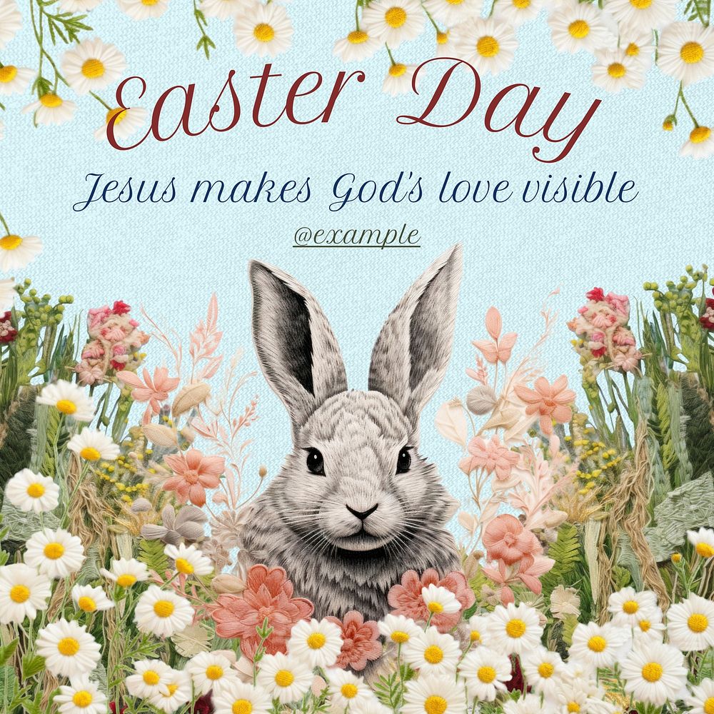 Easter Day  Instagram post template
