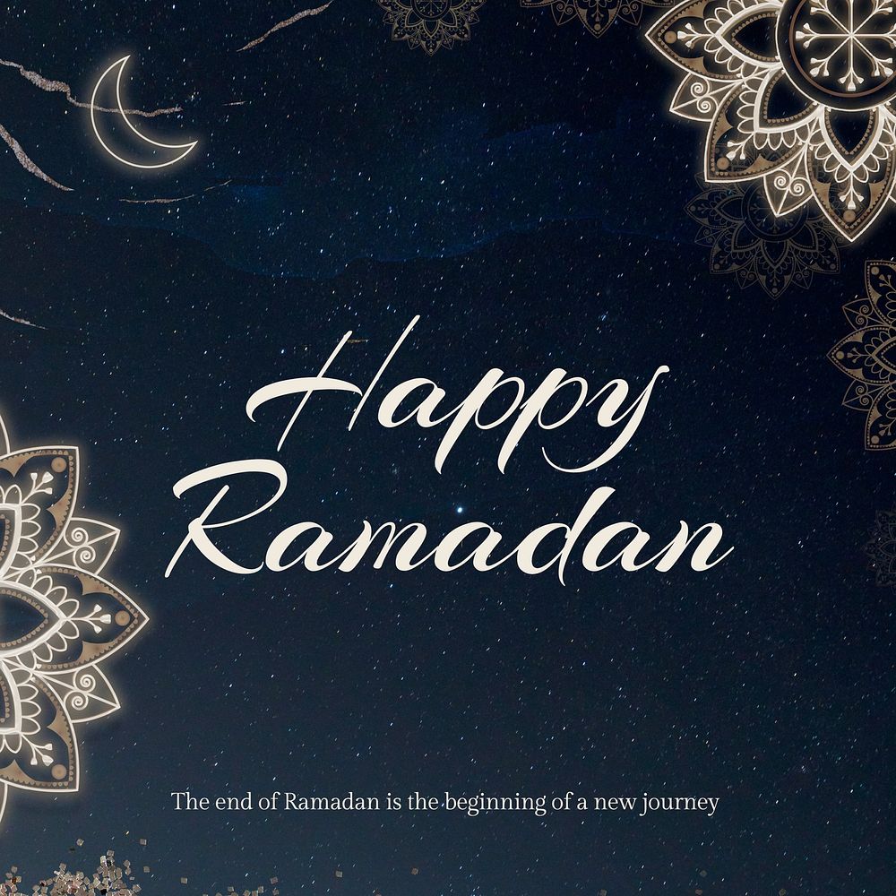 Happy Ramadan Facebook post template