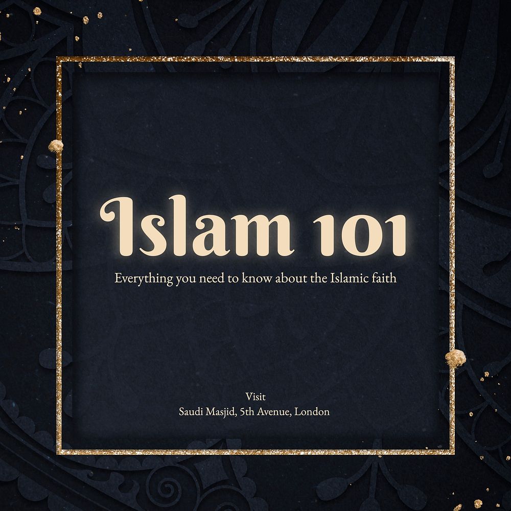 Islam 101 Facebook post template