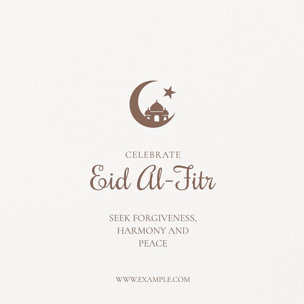 Eid Al-Fitr Facebook post template