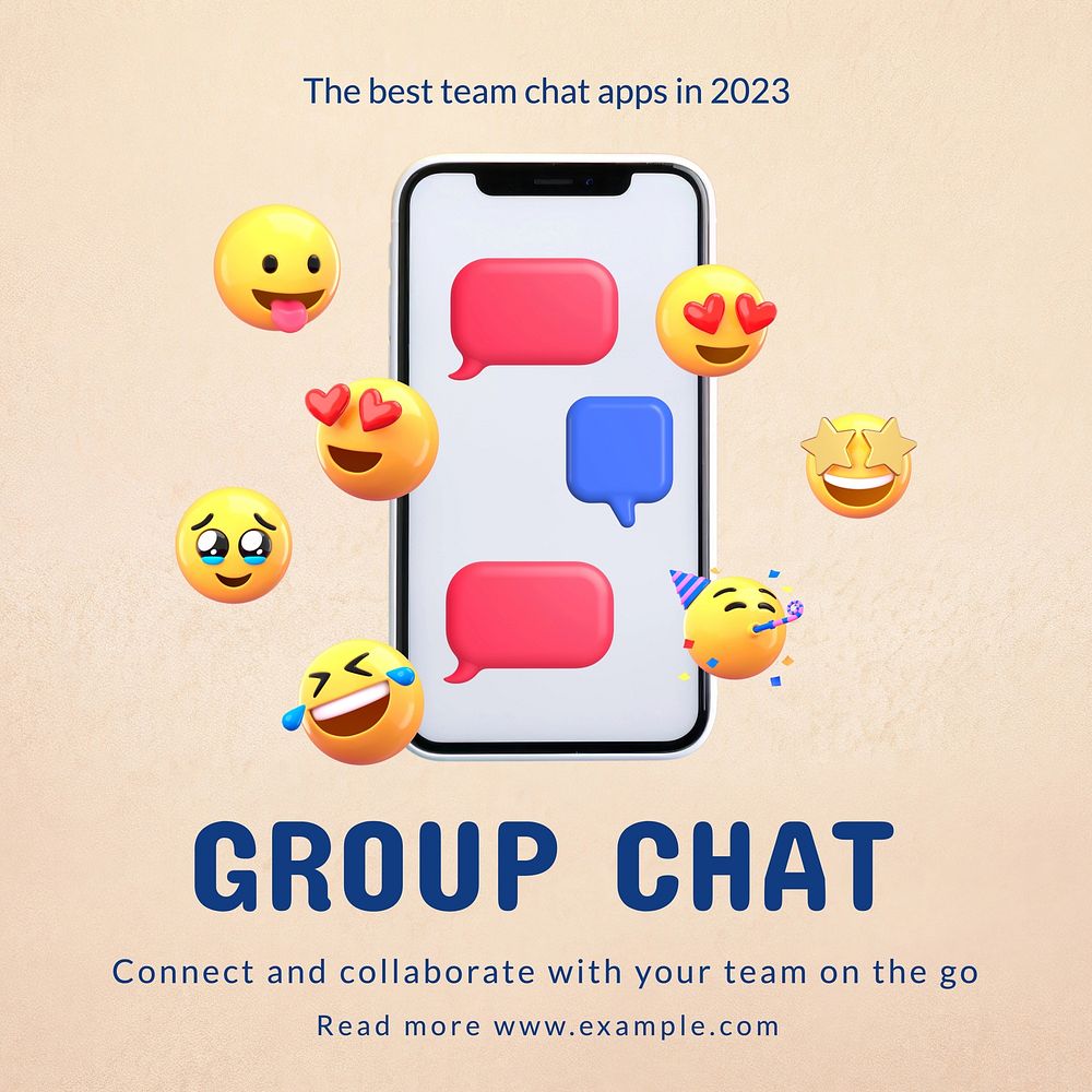 Group chat Instagram post template