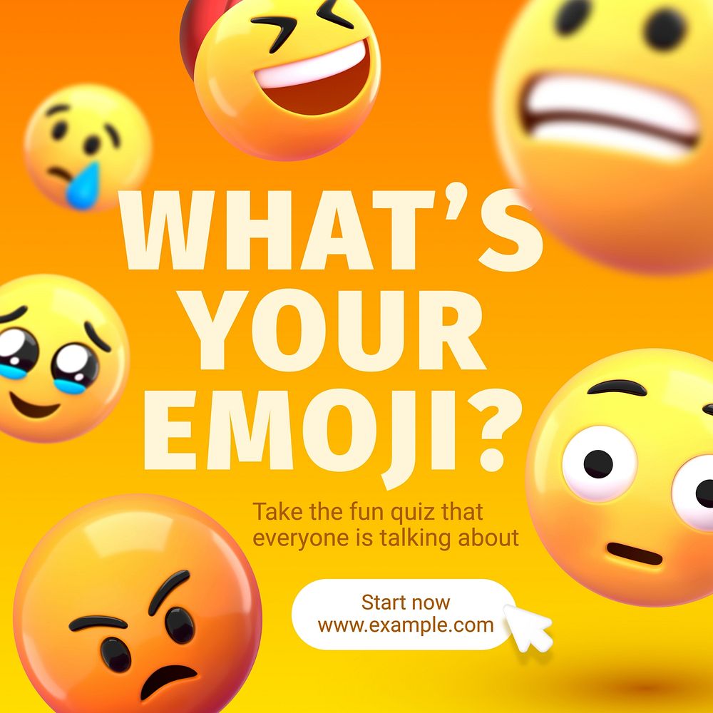 What's your emoji? Instagram post template