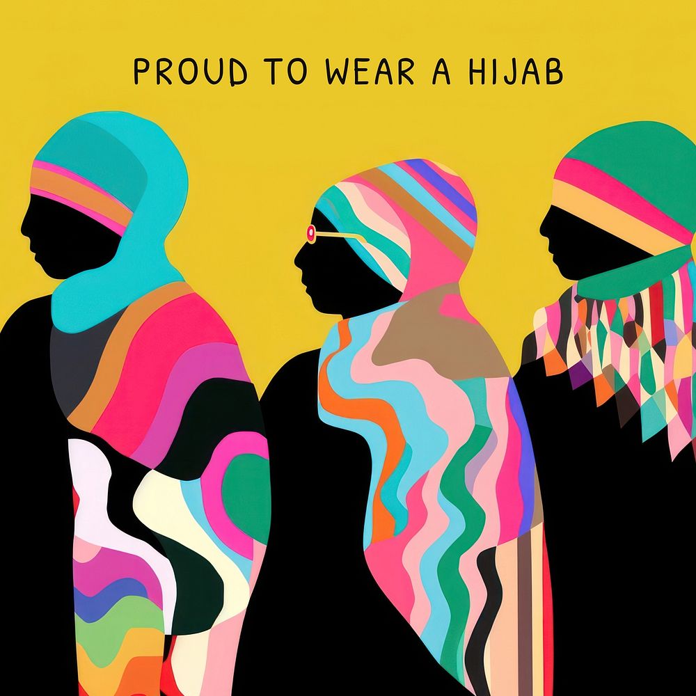 Hijab quote Facebook post template