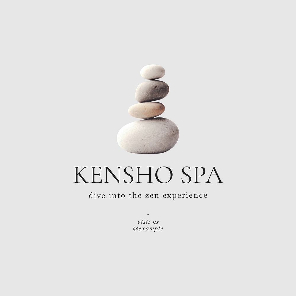 Kensho spa Instagram post template