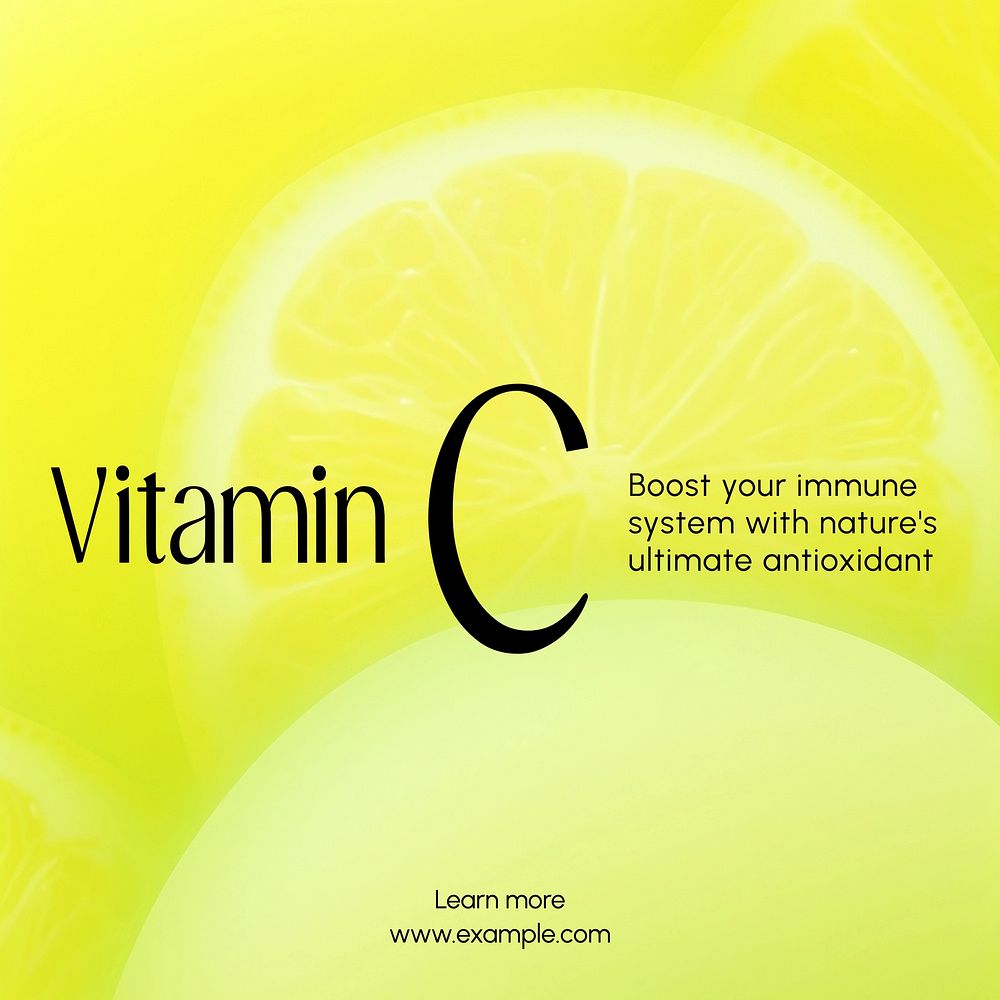 Vitamin C Instagram post template