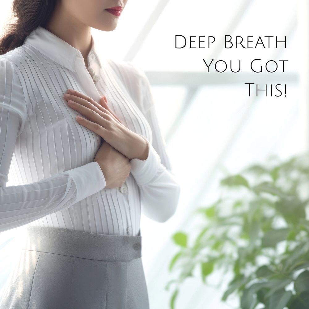 Deep breath Instagram post template