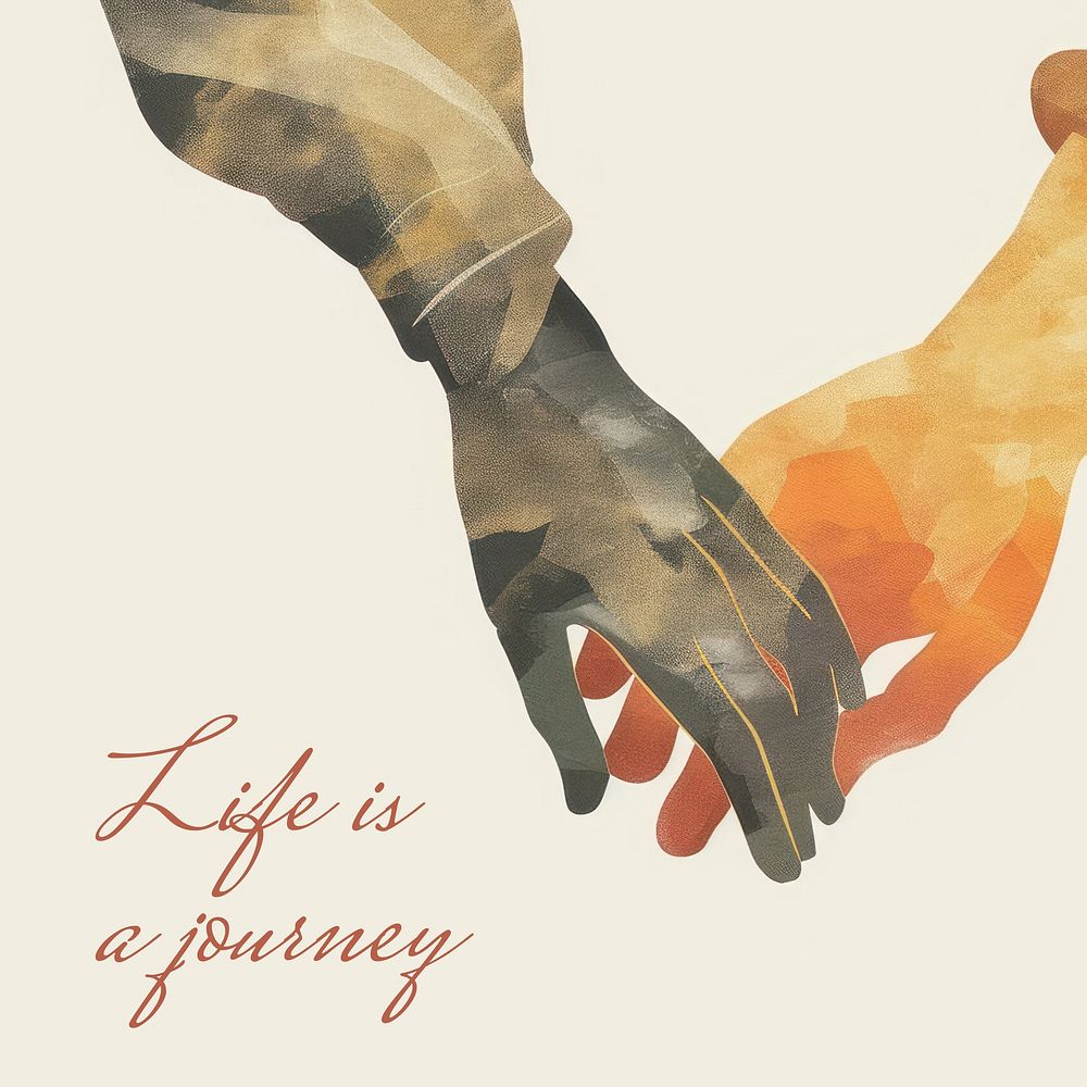 Life is a journey Instagram post template