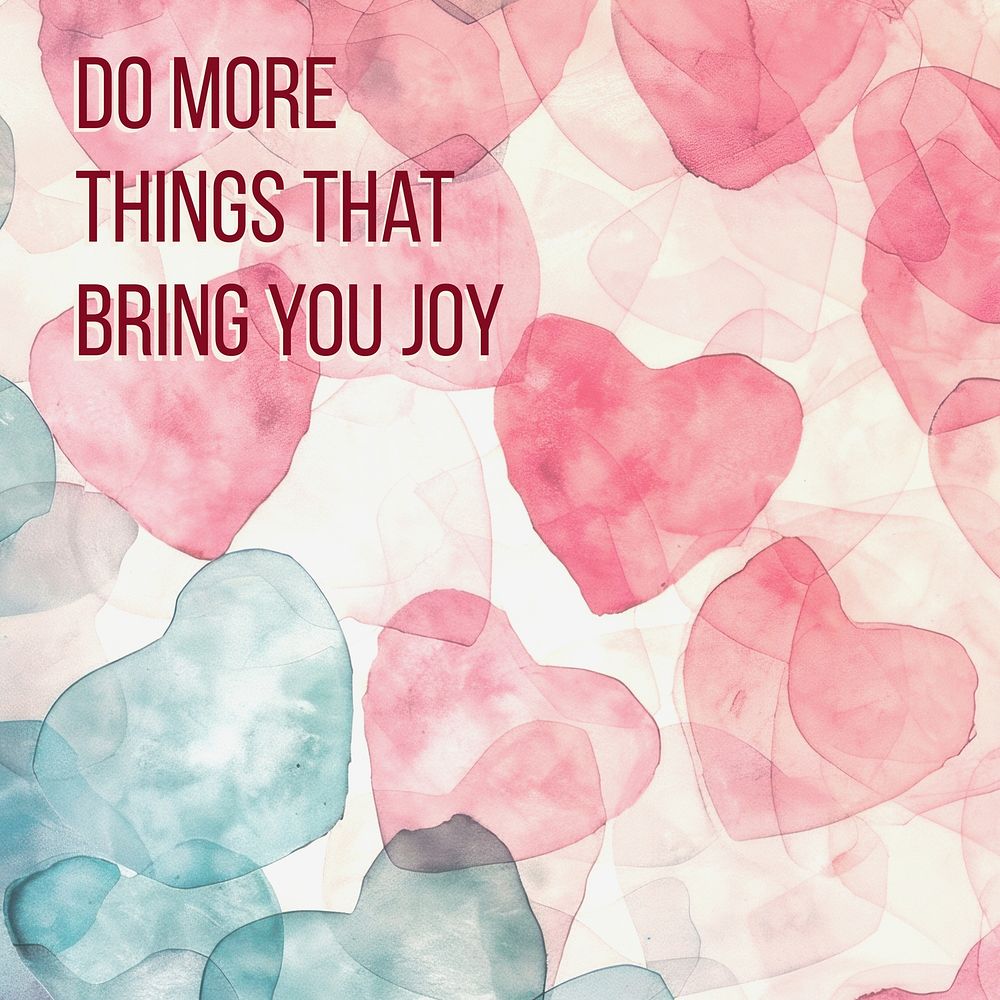 Do more things that bring you joy Instagram post template