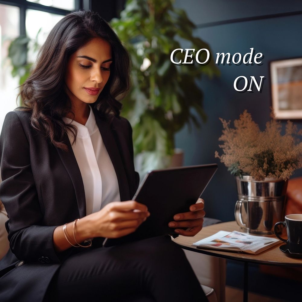 CEO mode on Instagram post template