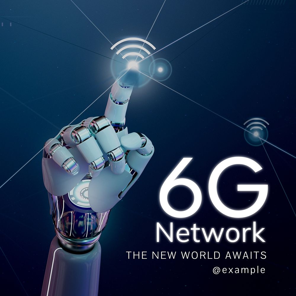 6G network Instagram post template