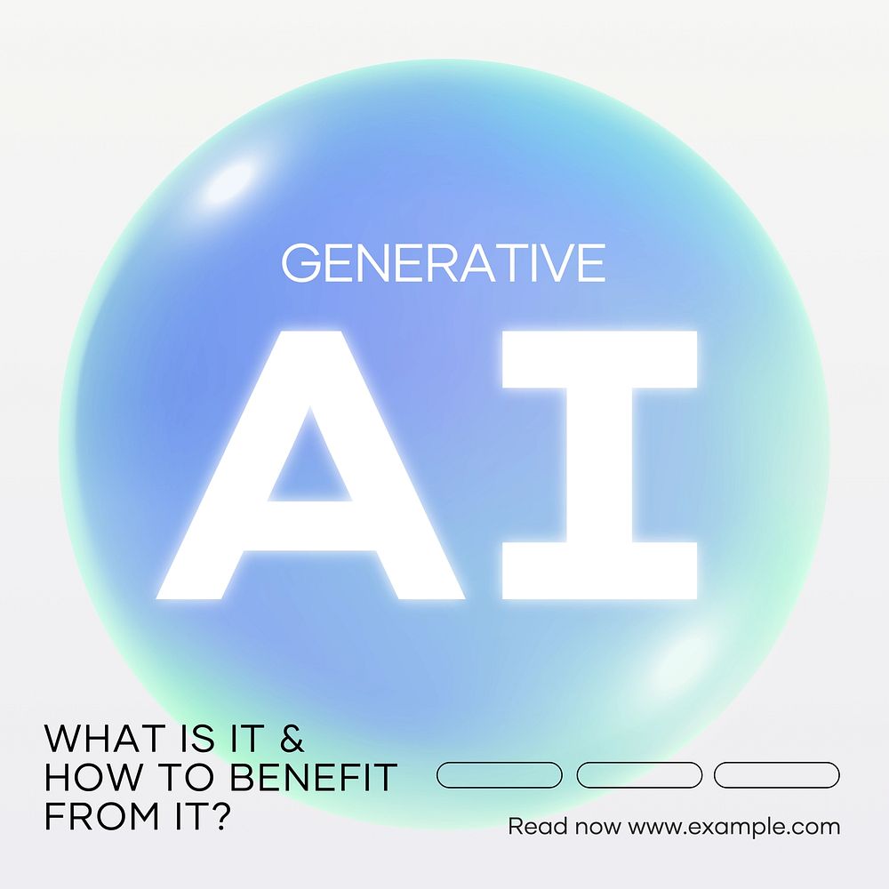Generative AI Instagram post template