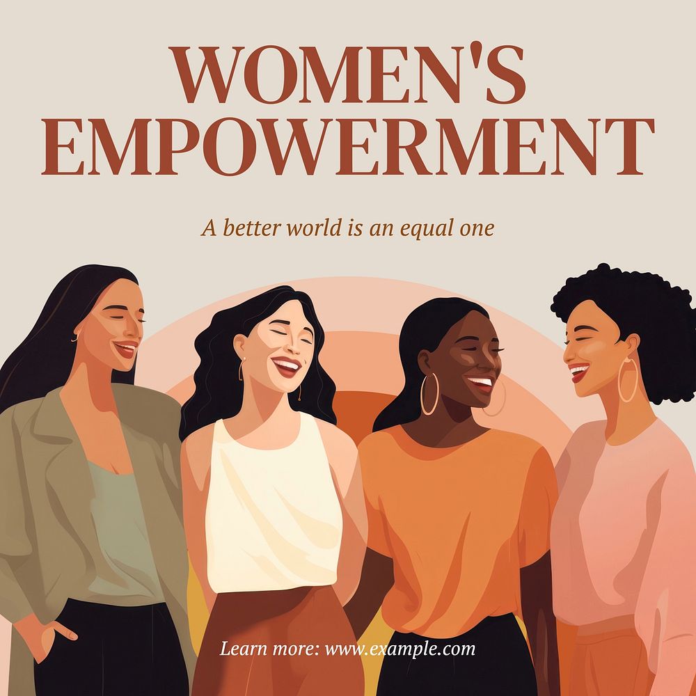 Women's empowerment Facebook post template