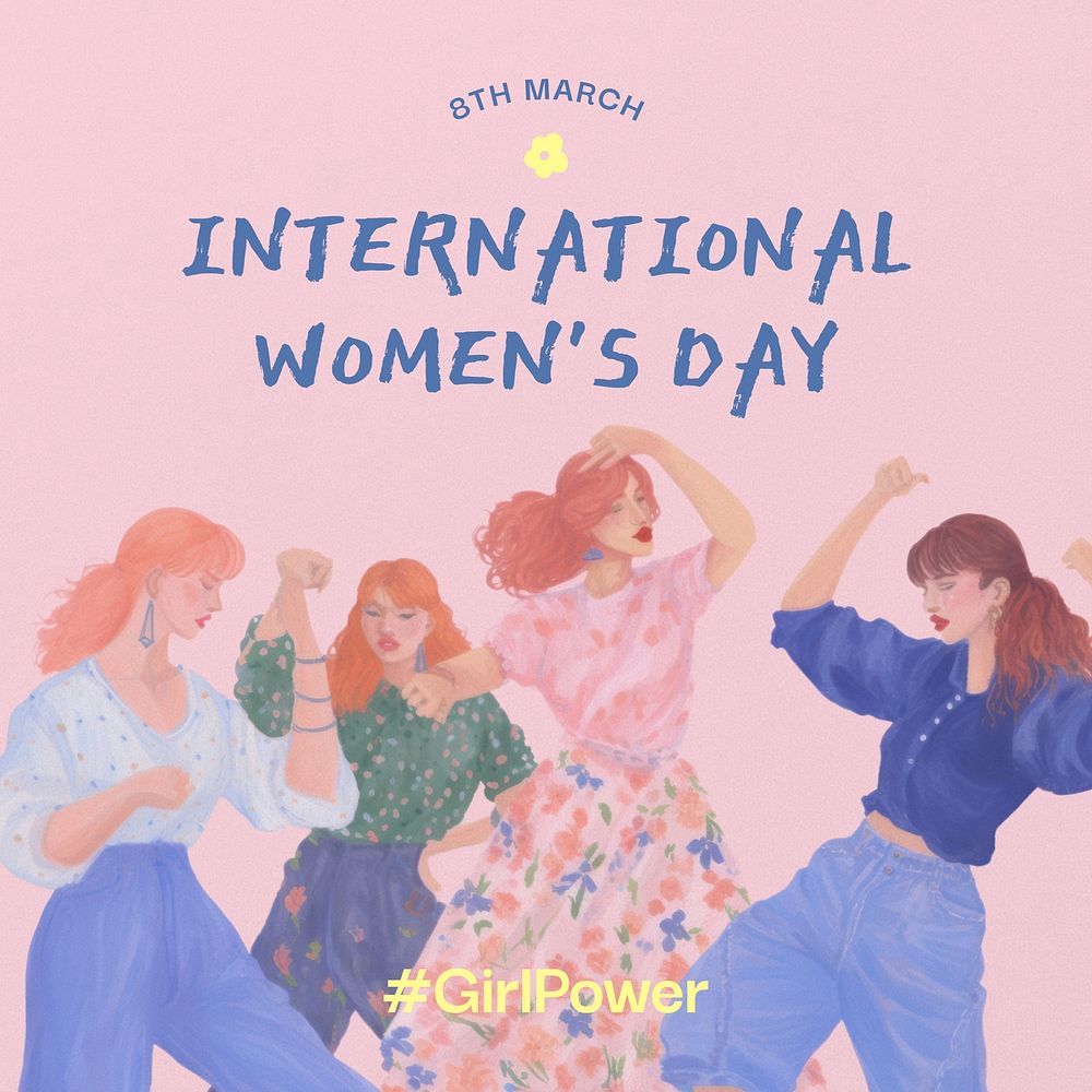 International women's day  Instagram post template