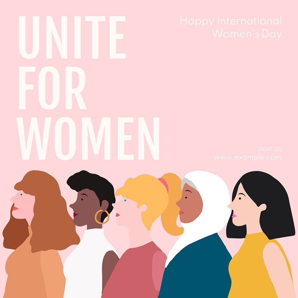 Unite for women  Instagram post template
