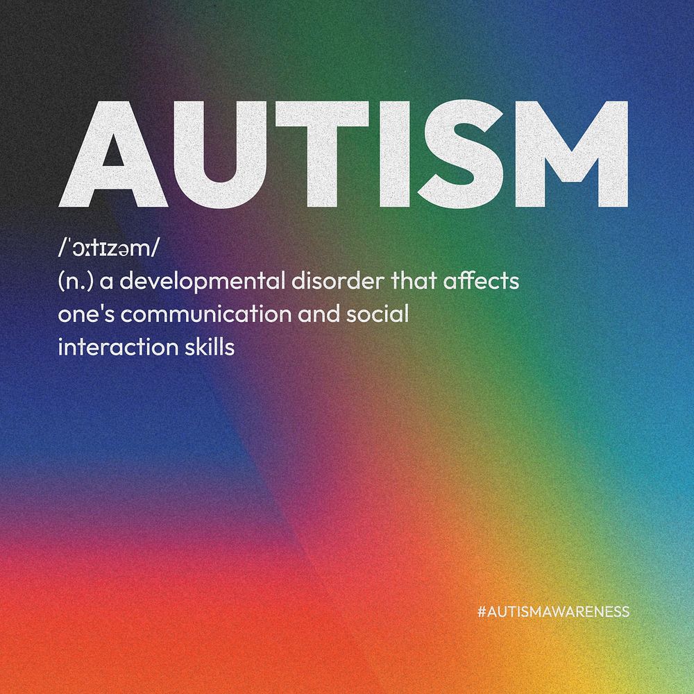 Autism Instagram post template