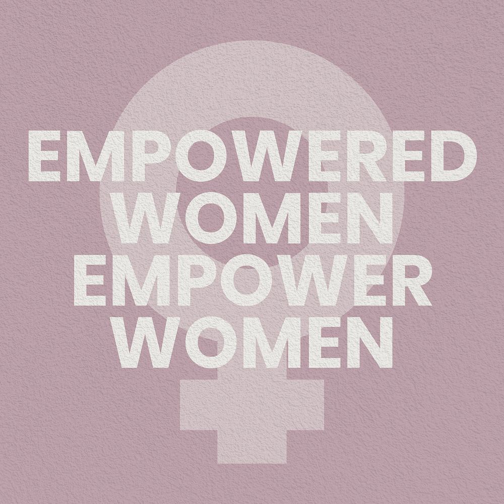 Empowered women quote Facebook post template