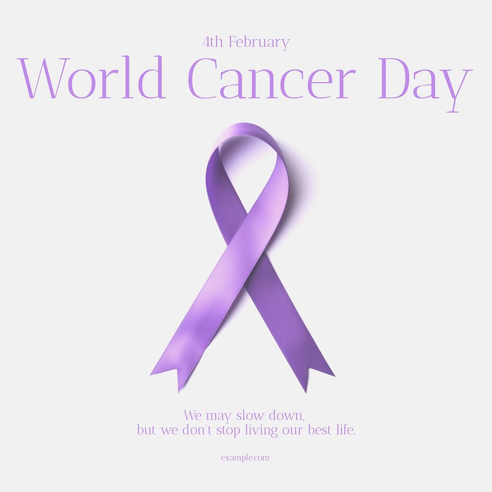 World cancer day Instagram post template