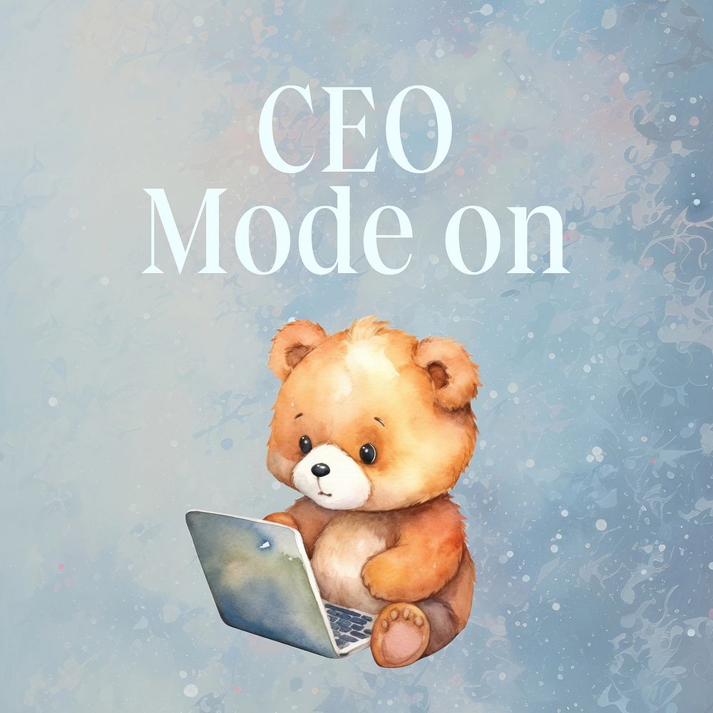 CEO mode on quote Instagram post template