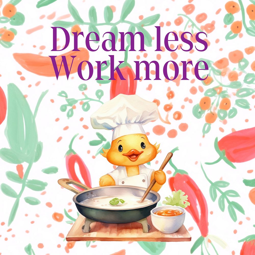 Work  quote Instagram post template