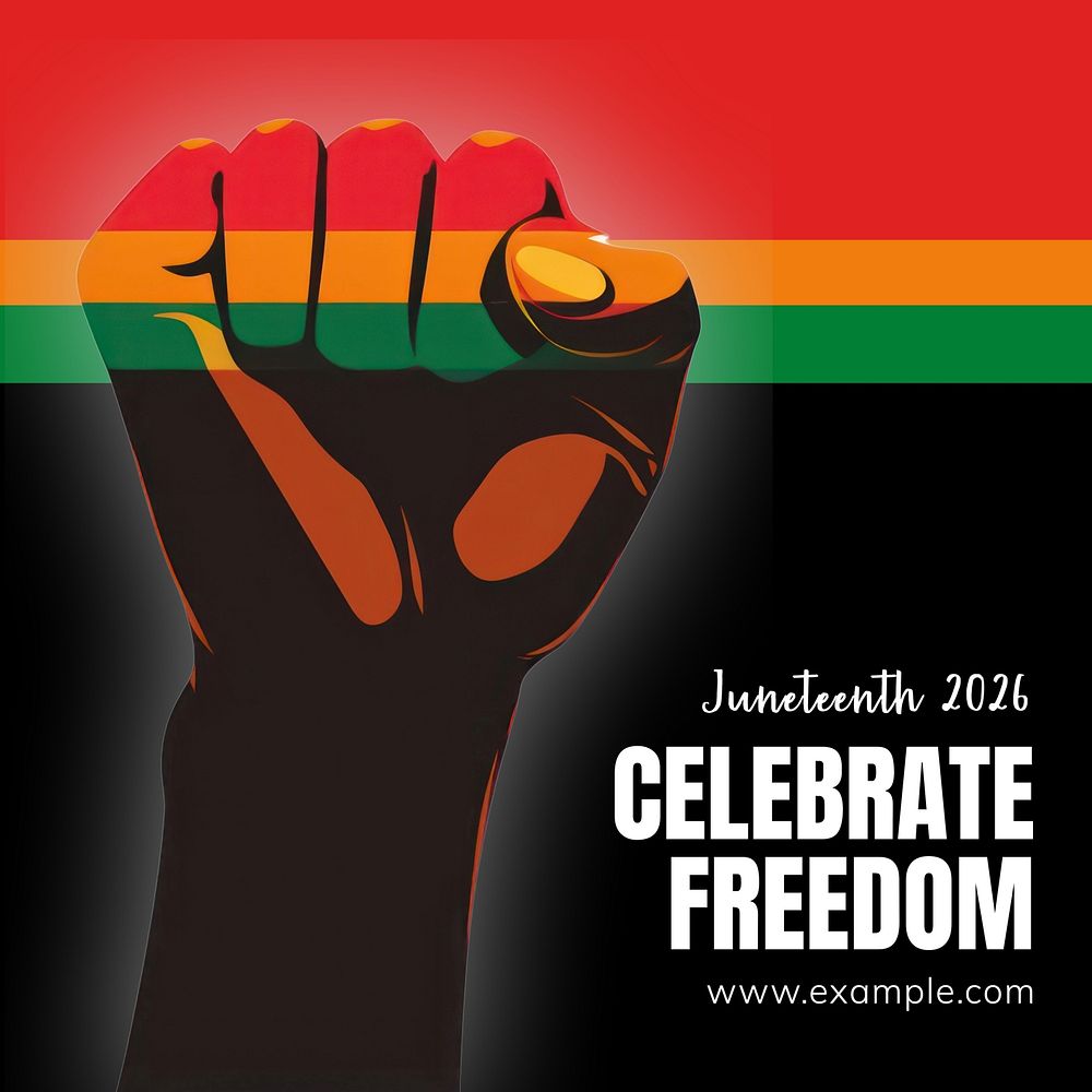 Celebrate freedom Instagram post template