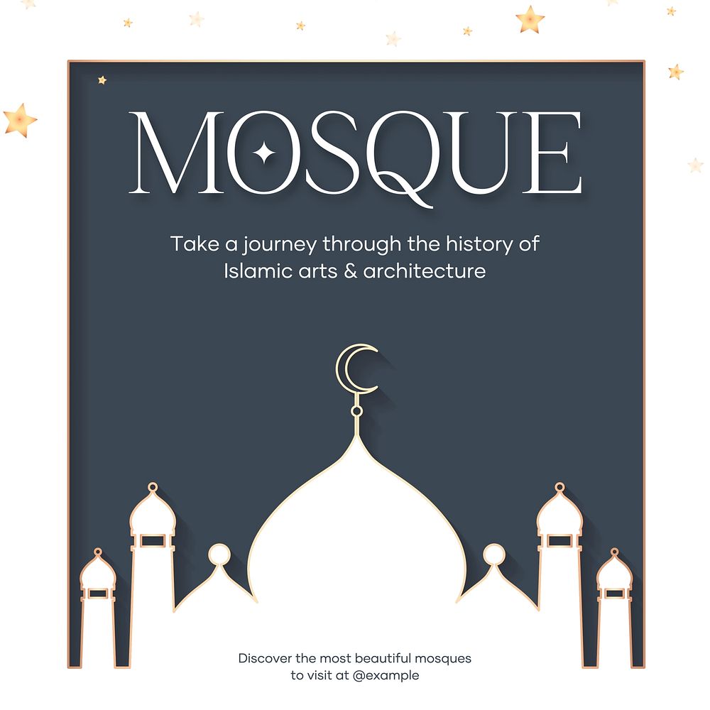 Mosque Instagram post template