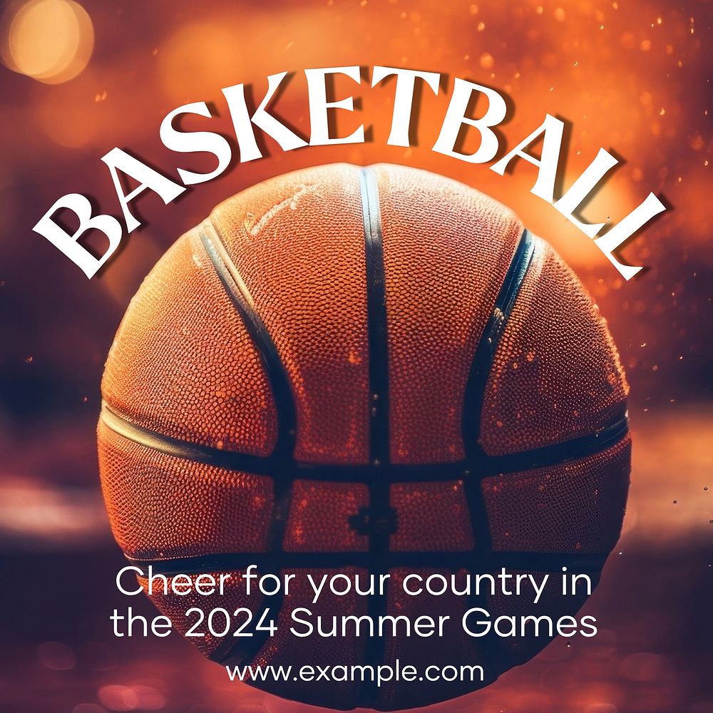 Summer games sports Instagram post template