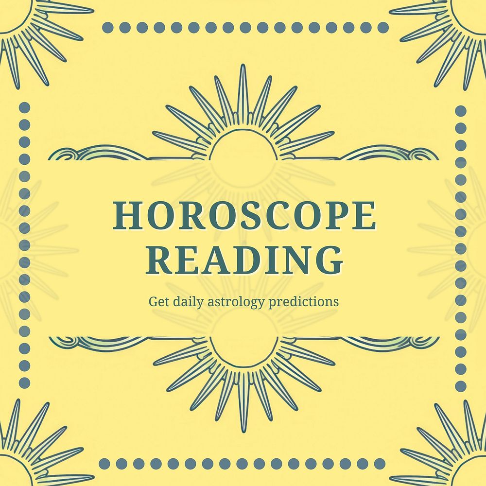 Horoscope Instagram post template