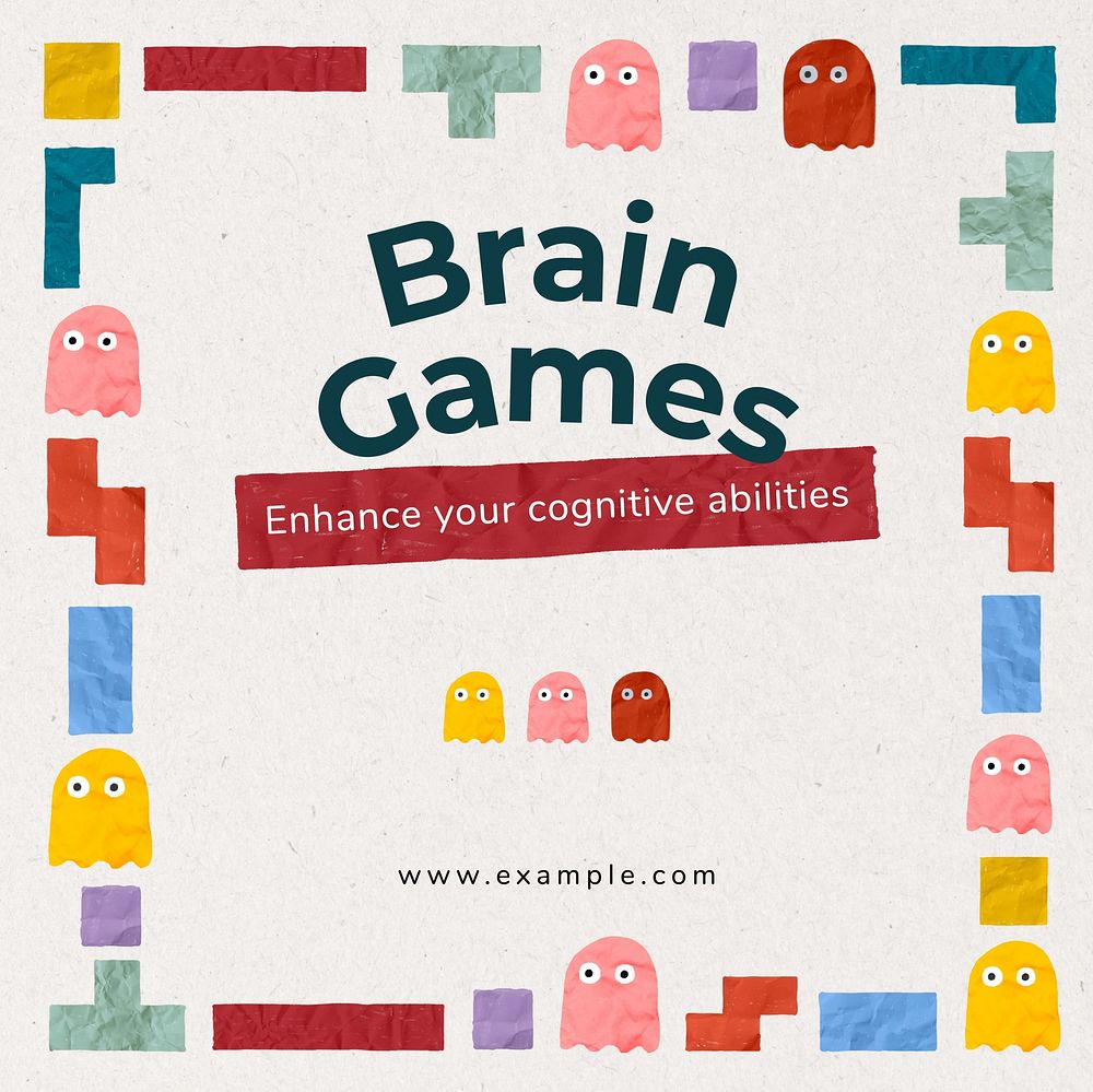 Brain science Instagram post template
