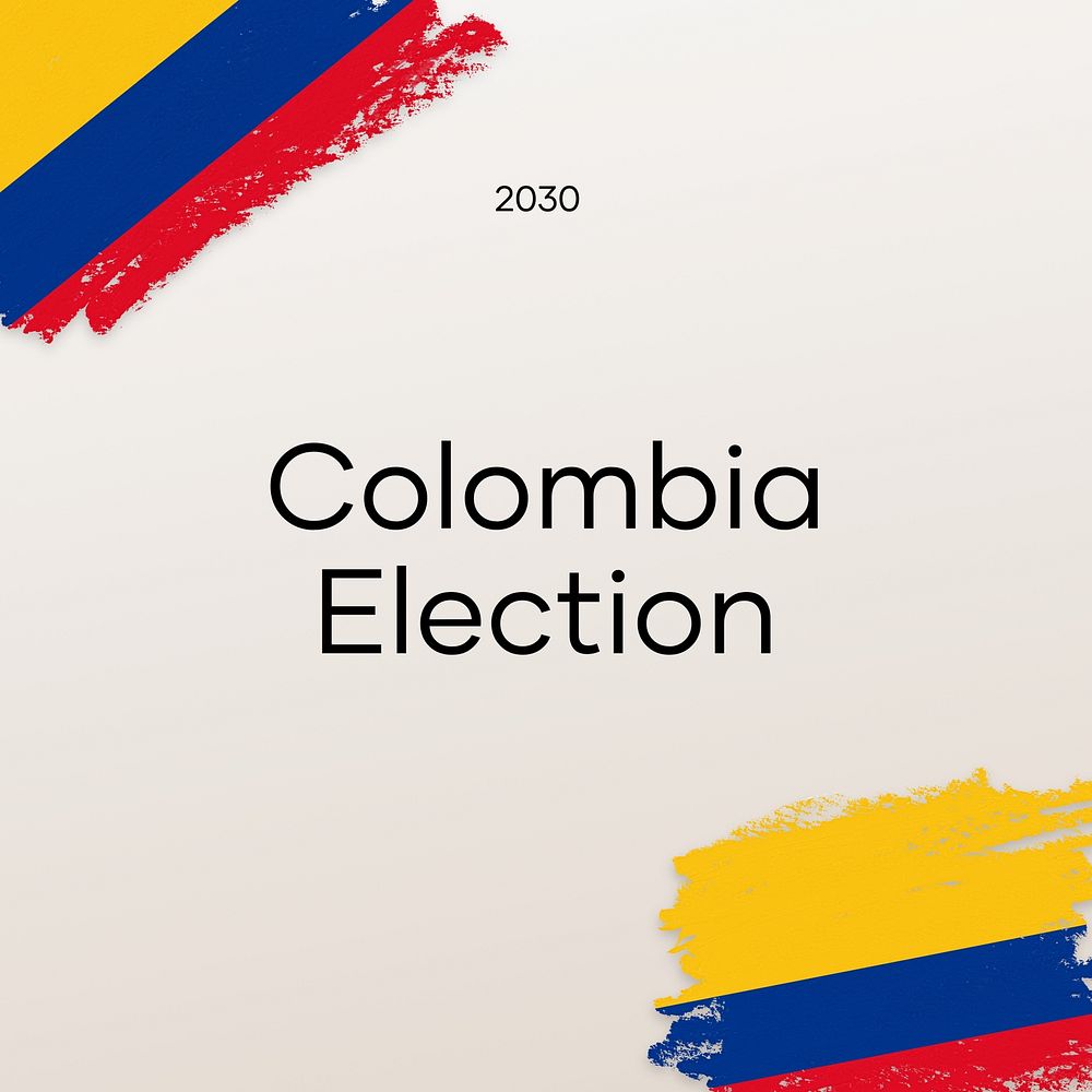 Colombia election Instagram post template
