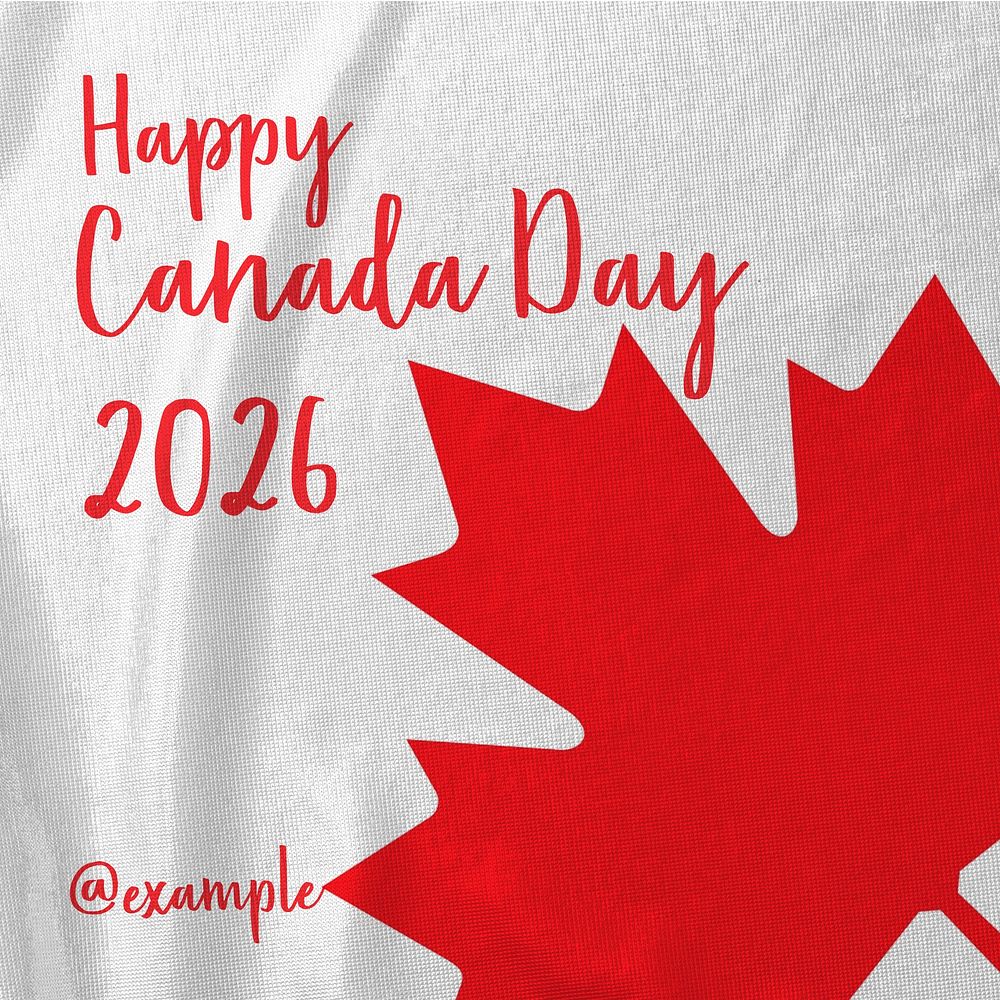 Canada Day Instagram post template